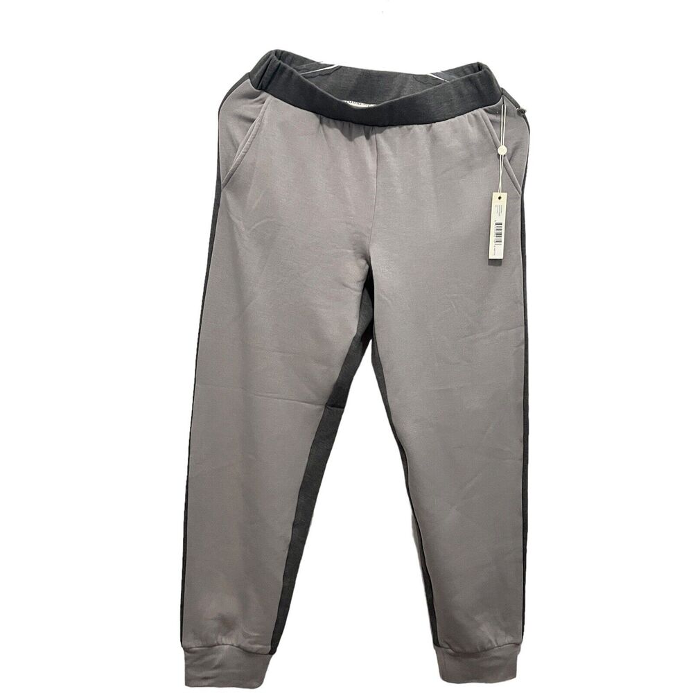 Max Studio Joggers Women's Size XS Gray Two Tone Pockets Super Soft New w Tags